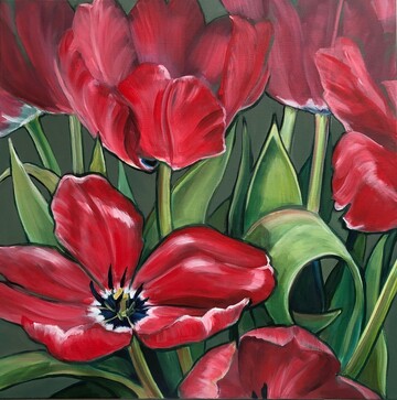 Rode tulpen